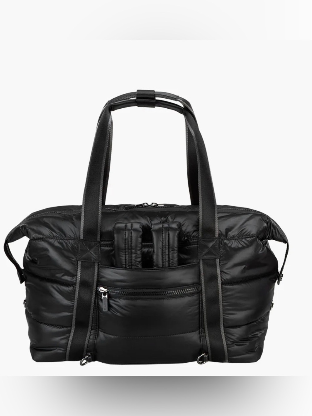 Oliver Thomas Black Quilted Travel Tote - Picture 3 of 10
